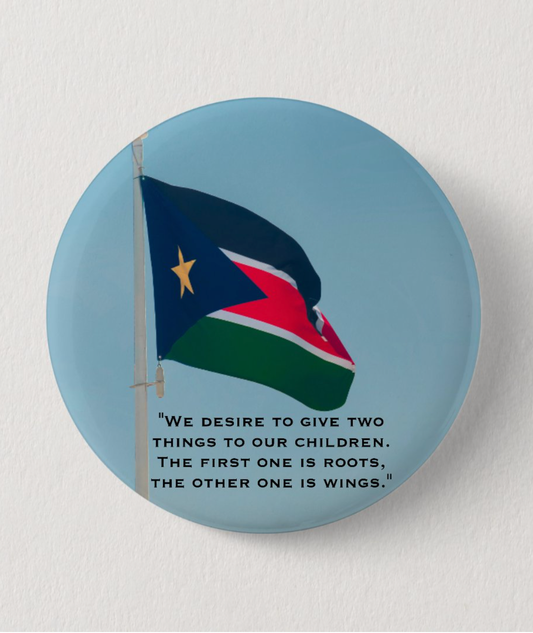 South Sudan Button